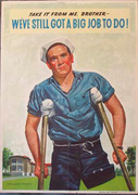 We've Still Got a Big Job To Do Original Vintage WWII Poster 