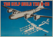 You Help Build the B-29 Original WWII Homefront Poster