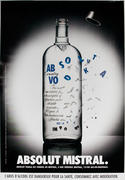 [[Absolut]] Vodka Original Vintage Advertising Poster Mistral