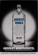 [[Absolut]] Vodka Original Vintage Advertising Poster Monte Cristo