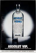 [[Absolut]] Vodka Original Vintage Advertising Poster VIP