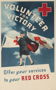 Volunteer for Victory Original American WWI Red Cross Poster