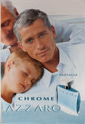 Azzaro Chrome Original Vintage Advertising Poster