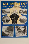 Go Places With The US Army Original WWII US Recruiting Poster