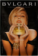 Bulgari Perfume Original Vintage Advertising Poster