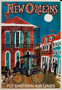 Eastern Air Lines New Orleans Original Travel Poster 