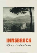Innsbruck Tryol Austria Original Travel Poster Landscape photo