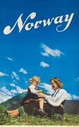 Norway Original Travel Poster mother child photo