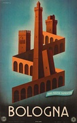 Bologna Italy Original ENIT Travel Poster