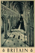 Britain Beverly Ministry Original Travel Poster B&W Photo