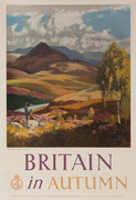 Britain In Autumn Original Travel Poster B&W Photo