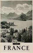 Original French Travel Poster Alpes de France B&W Photo
