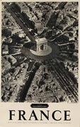 Original French Travel Poster Arc de Triomphe B&W Photo