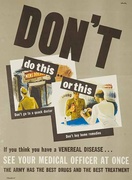 Don't Do This or This Original Korean War VD Health Poster