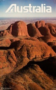 Australian Tourist Board Original Travel PosterRed Rocks Photo