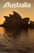 Australian Tourist Board Original Travel Poster Sidney Opera House Photo