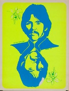 George Harrison Psychedelic Black Light Poster