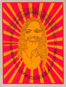 Transcendental Meditation Psychedelic Black Light Poster