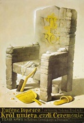 Exit the King Original Polish Theatre Poster