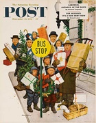 Saturday Evening Post Original Advertising Poster Dec 13, 1952