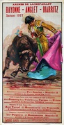 Bayonne Angler Biarritz Season 1977 Original Spanish Bullfight Poster