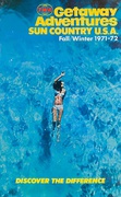 TWA Getaway Adventures 1971-72 Original Beach Travel Poster