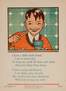 I Have a Little Tooth Brush Original American Citizenship Poster