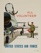 United States Air Force All Volunteer Original Korean War Recruiting Poster