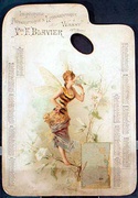 1895 Art Nouveau Printers Sample Original Vintage Poster