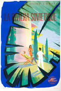Intourist Visitez l'USSR La Riviera Sovietique Original Soviet Union Travel Poster