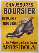 Boursier Shoe Original Vintage Advertising Poster 