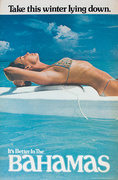 Bahamas, Take This Winter Lying Down Original Travel Poster