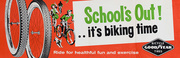 School's Out! Original American 1950s Bicycle Shop Poster