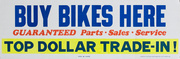 Buy Bikes Here Original American 1950s Bicycle Shop Poster