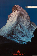 Air Canada Original Travel Poster Switzerland Matterhorn