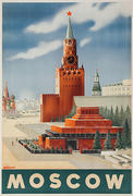 Moscow, Original USSR Intourist Travel Poster