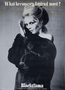 Blackglama Fur, What Becomes a Legend Most? Original Advertising Poster, Bridget Bardot
