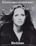 Blackglama Fur, What Becomes a Legend Most? Original Advertising Poster, Liv Ullmann
