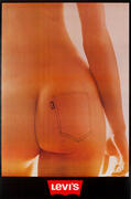 Original Levi's Blue Jeans Poster Naked Rear