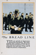 Original 1920s Bank Finance Poster The Bread Line