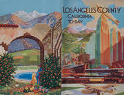 Los Angeles County To-Day Original Travel Brochure.