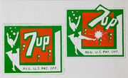 Original 7 Up Poster green red gymnast