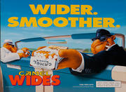 Camel Wides Cigarette Original American Advertising Poster Wider Smoother