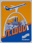 Southern Airways Original Travel Poster St Louis