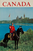 Canada, Original Travel Poster  Mountie Photo