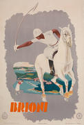 Brioni Italy Original ENIT Travel Poster Polo and Golf