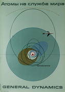 General Dynamics Original Corporate Relations Poster Atombi ha cnyx&oacute;e mnpa, Astrodynamics