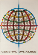 General Dynamics Original Corporate Relations Poster Triga Around the World