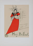 May Belfort Lithographic Toulouse-Lautrec Plate