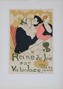 Reine de Joie par Victor Joze Lithogrphic Toulouse-Lautrec Plate